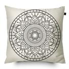 Almofada Estampada Mandala 40x40cm Durga Preto