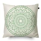 Almofada Estampada Mandala 40x40cm Durga Verde Almofada Estampada Mandala 40x40cm Durga Verde