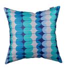 Almofada Estampada Ondas Azul 50X50cm - Renata Sader