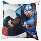 Almofada fibra microfibra 40x40cm avengers capitao