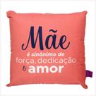 Almofada Fibra Veludo Presenteável Dia Das Mães 40x40cm - Zona Criativa