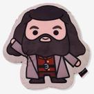 Almofada formato fibra harry potter hagrid