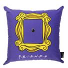 Almofada Friends Moldura Veludo Roxa 40x40cm Filmes & Séries