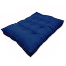 Almofada Futon Alto Oxford 120x100 Pallet Gigante Qualidade Azul Marinho Cód. 1817