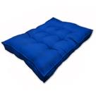 Almofada Futon Alto Oxford 120x100 Pallet Gigante Qualidade Azul Royal Cód. 2158