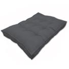 Almofada Futon Alto Oxford 120x100 Pallet Gigante Qualidade Cinza Cód. 1818