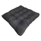 Almofada Futon Assento Decoração 50x50cm Flat Cinza Escuro Cód. 2480