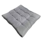 Almofada Futon Assento Decoração 60x60cm Flat Cinza Cód. 2483