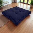 Almofada Futon Decoração 50x50 Cm Vários Modelos Azul Marinho Almofada Futon Decoração 50x50 Cm Vários Modelos Azul Marinho