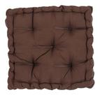 Almofada Futon - Marrom - Oxford - 40x40cm - Inspire Deluxe