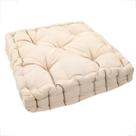 Almofada Futon Turco Quadrada Alta Cheia Sala Sofá Poltrona Cadeira Banco Cor Lisa 40x40x10cm