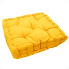 Almofada Futon Turco Quadrada Alta Cheia Sala Sofá Poltrona Cadeira Banco Cor Lisa 40x40x10cm
