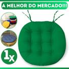 Almofada Futton Assento De Cadeira Confortável Redonda Futton C/ Fitas De Amarrar 40x40CM