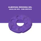 Almofada gel redonda com orifício caixa de ovo