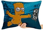 Almofada Gigante retângular ou Quadrada simpsons bart dolar nirvana