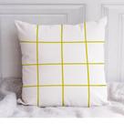 Almofada Grid 40x40cm Off White/Amarela