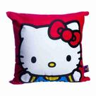 Almofada Hello Kitty Quadrada Vermelha Veludo 40x40cm Almofada Hello Kitty Quadrada Vermelha Veludo 40x40cm