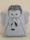 Almofada Infantil Divertida Anjo Azul - Kisoninho Baby - Rosa e Mari Arts Almofada Infantil Divertida Anjo Azul - Kisoninho Baby - Rosa e Mari Arts