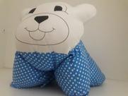 Almofada Infantil Divertida Urso Azul - Kisoninho Baby - Rosa e Mari Arts Almofada Infantil Divertida Urso Azul - Kisoninho Baby - Rosa e Mari Arts