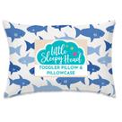 Almofada infantil Little Sleepy Head com fronha 13 x 18 Almofada infantil para dormir Melhor suporte para o pescoço, travesseiro ergonômico e fronha infantil Os melhores travesseiros para crianças (Fintastic Friends)