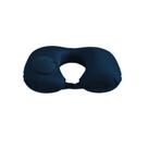Almofada Inflável Azul Confortável Design Ergonômico Travesseiro Viagem Apoio Lombar Alta Qualidade Inflador Integrado