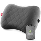 Almofada inflável Hikenture Ultralight com capa removível cinza