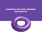 Almofada inflável redonda com orifício