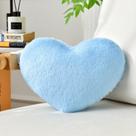 Almofada IREMATE Heart Blue Faux Rabbit Fur 13x10cm