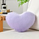 Almofada IREMATE Heart Purple Faux Rabbit Fur 13x10cm
