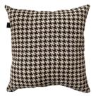 Almofada Jacquard Pied de Poule 40x40cm Marrom
