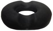 Almofada Kieba para tratamento de hemorróidas Donut, cóccix, 45 cm, preta