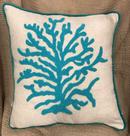 Almofada Linho Bordada Coral - Decortextil