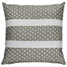 Almofada Linho Com Bouclé Macio Bege Renda Areia Luxo 45x45