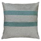 Almofada Linho Com Bouclé Renda Malha Verde Erva Doce 45x45