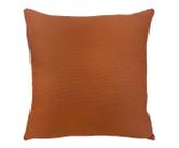 Almofada linho lisa 52x52 c/co terracota cor:terracota