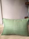 Almofada Linho Verde aplique Rami Bege 35 x 52 cm