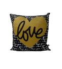 Almofada - love preta