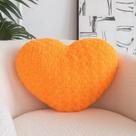 Almofada Macia em Formato de Coração ZCNYCLAM (33x25cm) - Laranja