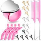 Almofada magnética de costura de pulso com ferramentas para trança de cabelo, 22 unidades