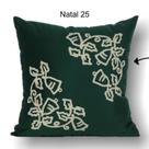 Almofada Natal 50x50 Suede Verde Escuro 25 Toque de Arte