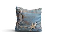 Almofada nautica Corda Azul 42x42 com enchimento Atelier Valverde