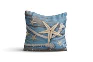 Almofada nautica Estrelas Corda Azul 42x42 com enchimento Atelier Valverde