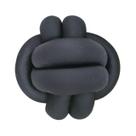 Almofada Nó Escandinavo Decorativa Luxo 35cm Preto