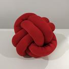 Almofada Nó Escandinavo Decorativa Nozinho Sofá Luxo Vermelho Almofada Nó Escandinavo Decorativa Nozinho Sofá Luxo Vermelho