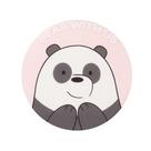 Almofada para assento modelo ursos sem curso panda cor rosa