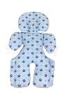 Almofada Para Bebe Conforto Suporte Carrinho Redutor Coroa Azul