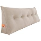 Almofada Para Cabeceira Encosto Apoio Lombar Spot 160cm Com Porta Celular Suede - Abmaza Cor Bege