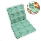 Almofada para Cadeira de Rodas Escritório Caixa de Ovo c/ Encosto Inflável Anti Escaras Hemorroida Cóccix