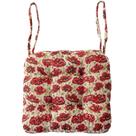 Almofada para cadeira vctops com estampa floral 41x41 cm, macia e antiderrapante