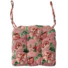 Almofada para cadeira vctops estampa floral 41 x 41 cm macia com amarração
